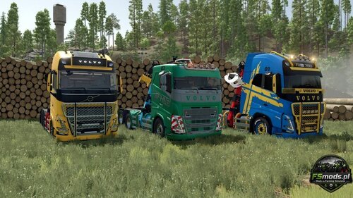Volvo FH 16 Forestry Z-Crane Semi Pack v1.0.0.4